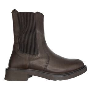 Alberto Torresi Mid Calf Chelsea Boot Brown Leather Size 7.5 US 38 EU